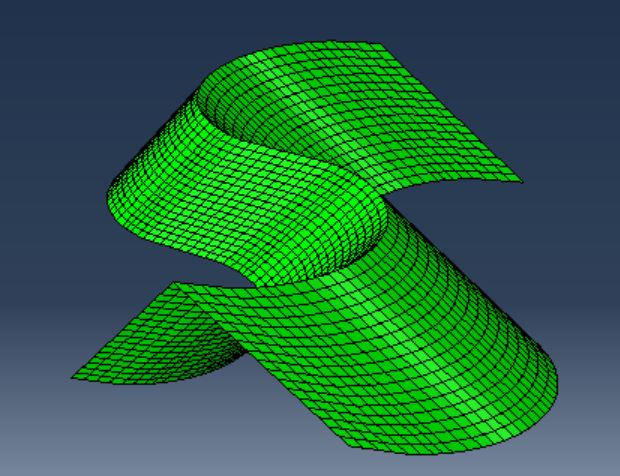 undeformed simulation model