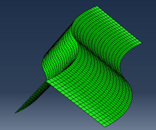 9 cm undeformed model